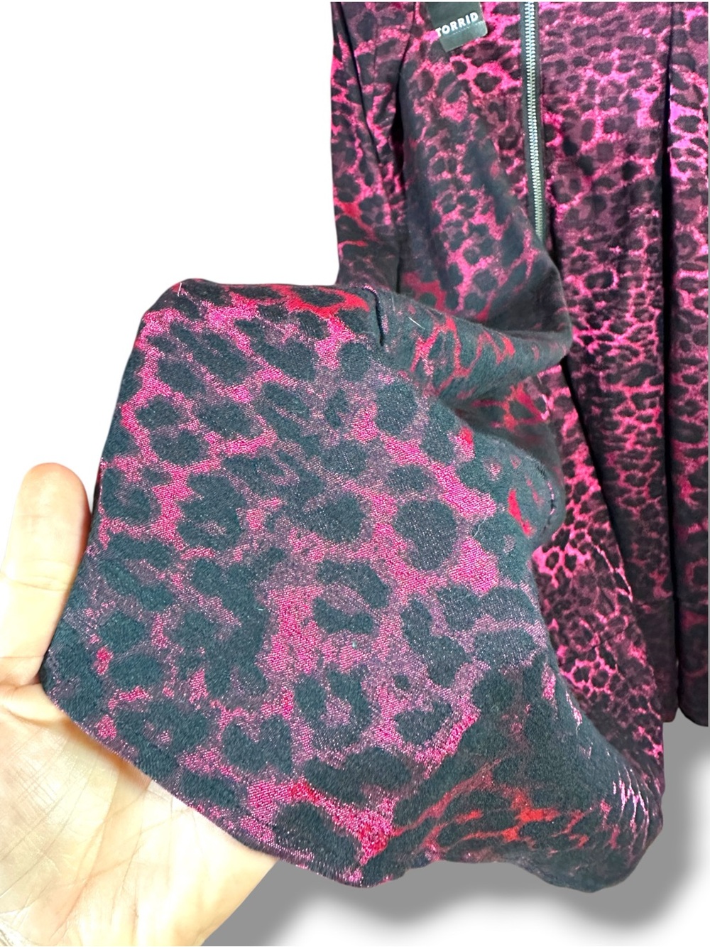 NWT Betsey Johnson x Torrid Leopard Babydoll Dress 16 Pink Black - Picture 14 of 15